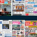 Naslovne strane sutrašnjih novina: Prelistavanje štampe za utorak, 14. april 2026. godine