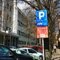Радови на обележавању СМС ознака у црвеној паркинг зони