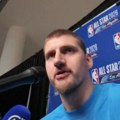 Jokić duboko uzdahnuo i na srpskom izgovorio "Uf, bože dragi", a onda nasmejao novinare: Bilo je dobro - verovatno zato što ja…