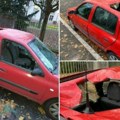 Neverovatan prizor iz Strazbura: "Meteorit" pao na automobil i napravio veliku štetu (foto/video)