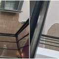 Otpao sloj plafona u novoj zgradi Radio-televizije Vojvodine FOTO