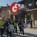 Studenti koji pešače od Gornjeg Milanovca krenuli jutros iz Ljiga (VIDEO)