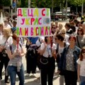 Protest predškolskih radnika na Trgu republike