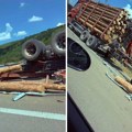 Drama na autoputu! Prevrnuo se kamion kod Pojata - zastrašujuće na licu mesta
