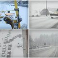 Nepregledne kolone vozila na srpskoj planini: Snimak iz vazduha šokirao, sneg paralisao saobraćaj