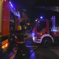 Požar ispod Pobednika na Kalemegdanu, nakon bakljade zapaljeno rastinje na zidinama VIDEO
