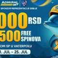 Ispratite SP u vaterpolu uz 3.000 dinara i 1.500 besplatnih spinova