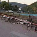Srušio se zid kod bazena u Grdelici