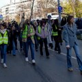 Protestna šetnja studenata u blokadi Poljoprivrednog fakulteta u Beogradu