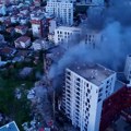 Велики пожар у стамбеној згради у Тирани, седам особа пребачено у болницу