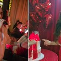 (Video) Darko Lazić pevao na 40. Rođendanu ane Sević Muž izneo veliku tortu, a slavljenica gori u izazovnoj haljini: Cela…