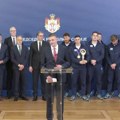 Članovi vaterpolo reprezentacije kod predsednika Vučića