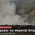 Gasi se požar na deponiji Druglići, sumnja se da je podmetnut