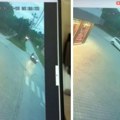 (Video) Zamalo tragedija u Temerinu: Automobil izleteo na put i pored jasnog znaka stop