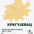 „Studentu u svakom selu“: akcije od vrata do vrata u Kragujevcu od 23. do 27. septembra