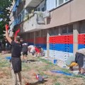 Policija intervenisala zbog kraćeg incidenta tokom oslikavanja zastava u Novom Sadu
