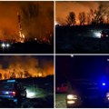 (Video) Vatrogasci iz Novog Sada i Beočina i dalje pristižu! Vatrena drama kod Rakovca se ne smiruje, u plamenu ogromna…