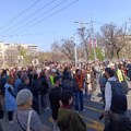 Skup i šetnja studenata u blokadi u Beogradu