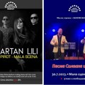 Za vikend dva koncerta - grupa „Artan Lili“ i „Boemsko veče - pesme Silvane i Tome“