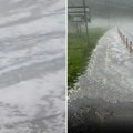 Izlili se potoci, poplavljeni putevi, načinjena šteta: Nevreme tutnji u Ivanjici, Požegi, Orahovcu