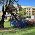 Haos u Čačku: Vetar čupao drveće i ljuljao građevinske kranove u centru grada