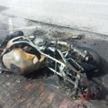 Изгорео мотор испред кафића у Улици Светозара Марковића, сумња се да је намерно запаљен