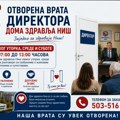 Otvorena još dva termina za prijem kod direktora u Domu zdravlja Niš