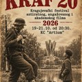 Jubilarni, 20. festival antiratnog filma KRAF u Kragujevcu od 19. do 21. oktobra