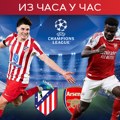 Prvi polufinalni čin Atletika i Arsenala u Madridu (RTS 1, 21.00)