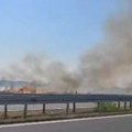 Situacija alarmantna: Izbio ogroman požar kod Pećinaca, dim potpuno progutao autoput