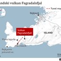 Island: Jaka vulkanska erupcija kod Rejkjavika, mlazevi lave visoki i jaki
