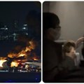 "Mislio sam da ću: Umreti!" Stravični snimci iz zapaljenog aviona: Putnici u panici, svuda oko njih dim (video)