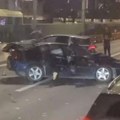 Haos na beogradskoj gazeli! Tri automobila uništena u lančanom sudaru: Saobraćaj se otežano obavlja (video)