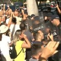 Sukob građana sa policijom u Valjevu (VIDEO)
