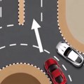 Koji automobil ima prednost u kružnom toku: - beli ili crveni? Ne treba zaboraviti pravilo desne strane, jedno ga nadjačava
