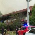 Požar u tržnom centru „Enjub“ na Novom Beogradu (VIDEO)