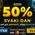 Admiralbet vam poklanja 50% bonusa svakog dana: Od sada svaki dan počinje bonusom - slot ili sport, vi birate!