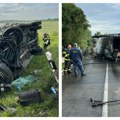 Četiri osobe poginule i 9 povređeno u stravičnoj nesreći Lančani sudar tri vozila, kamion goreo nasred kolovoza (foto)