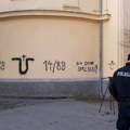 U srpskom selu Glušci u Hrvatskoj ispisani ustaški simboli i grafiti „Srbe na vrbe“ i „Za dom spremni“