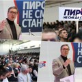 "Ponosan sam što mi sami donosimo odluke" Vučić u Pirotu: Važno je da Srbija pobedi one koji bi da nas vrate u prošlost