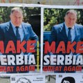 Beograd oblepljen plakatima: Podrška Dodiku - Mejk Serbia Grejt Egen! (foto / video)