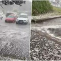 Kataklizma u nikšiću! Nakon snažnog zemljotresa - zastrašujuće nevreme! Provala oblaka i jak grad, ulice pod vodom…