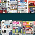 Naslovne strane današnjih novina: Prelistavanje štampe za ponedeljak, 13. oktobar 2025. godine