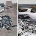 Prve fotografije jezivog sudara kod Smedereva: Vozila smrskana, srča i delovi na sve strane (foto)