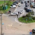 Poplavljen centar Sjenice, izlila se reka Grabovica i ušla u domaćinstva VIDEO