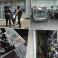 Pogledajte hapšenje krimi grupe u Kraljevu i Loznici: Zaplenjeni luksuzni automobili, kamperi, oružje, municija, pare (video)