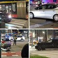 Po putu srča, delovi na sve strane, automobili zgužvani: Prvi snimci nesreće u Bulevaru Vudroa Vilsona