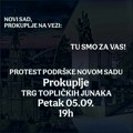 U Prokuplju sutra podrška Novom Sadu
