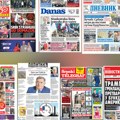 Naslovne strane današnjih novina: Prelistavanje štampe za nedelju, 20. septembar 2026. godine