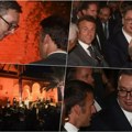 Sastali se predsednik Vučić i Makron u granadi: Srdačan susret, na programu pripremljenom za lidere sedeli jedan do drugoga…